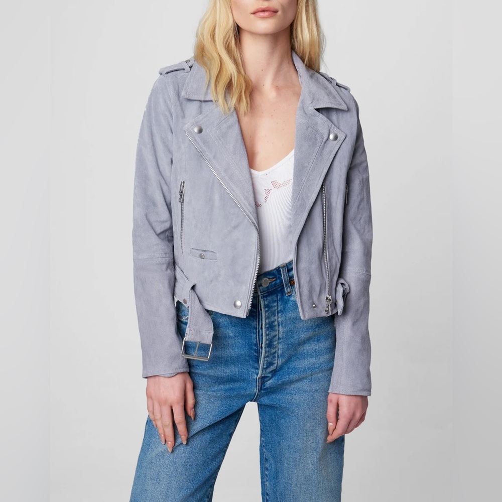 BLANK NYC- CLOUD GREY MOTO JACKET size small